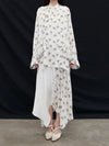 Mutedance 25 Spring/Summer Silk Slant-Breasted Bouquet Top MD-MD25SS124-HOARY MD25SS123